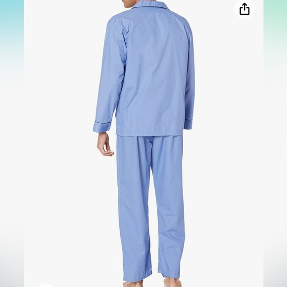 Hanes Mens Woven Plain-Weave Pajama Set 2XL - Picture 3 of 7